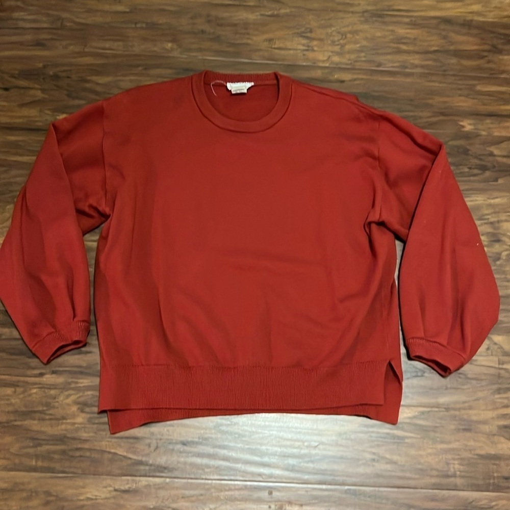 Orange 3/4 Sleeve Sweater